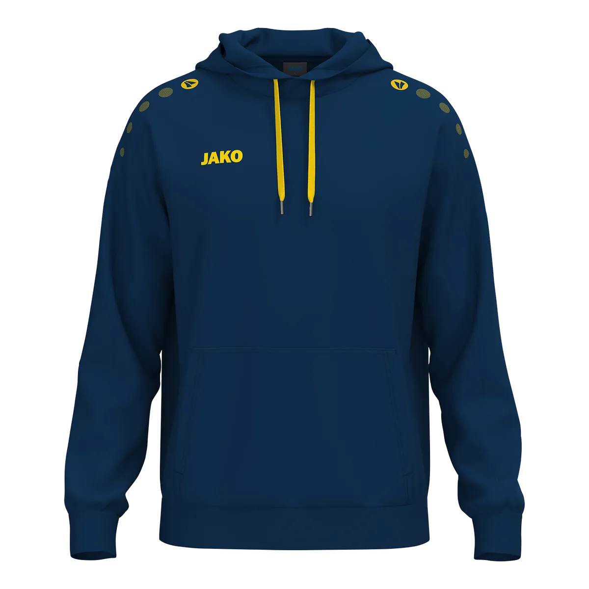 JAKO Kapuzensweat ONE Cotton Unisex navy/citro Front