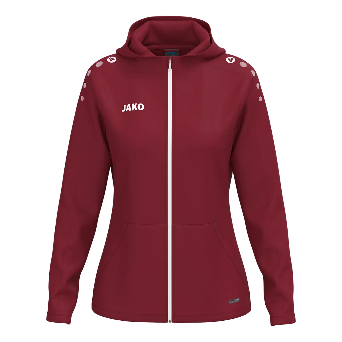 JAKO Kapuzenjacke ONE Damen bordeaux Front