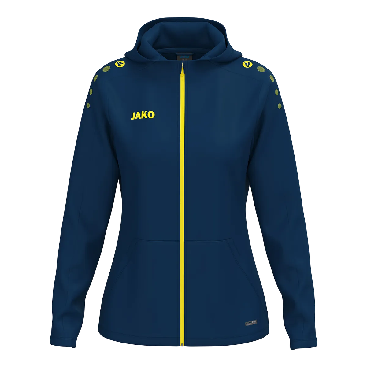 JAKO Kapuzenjacke ONE Damen navy/citro Front