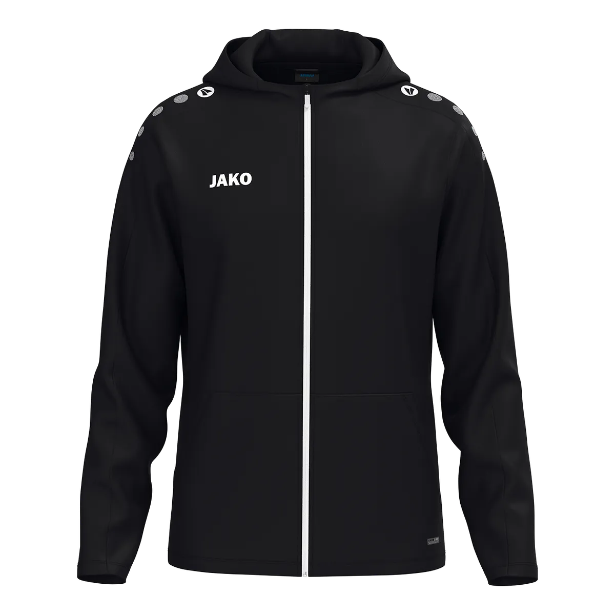 JAKO Kapuzenjacke ONE Kinder schwarz Front