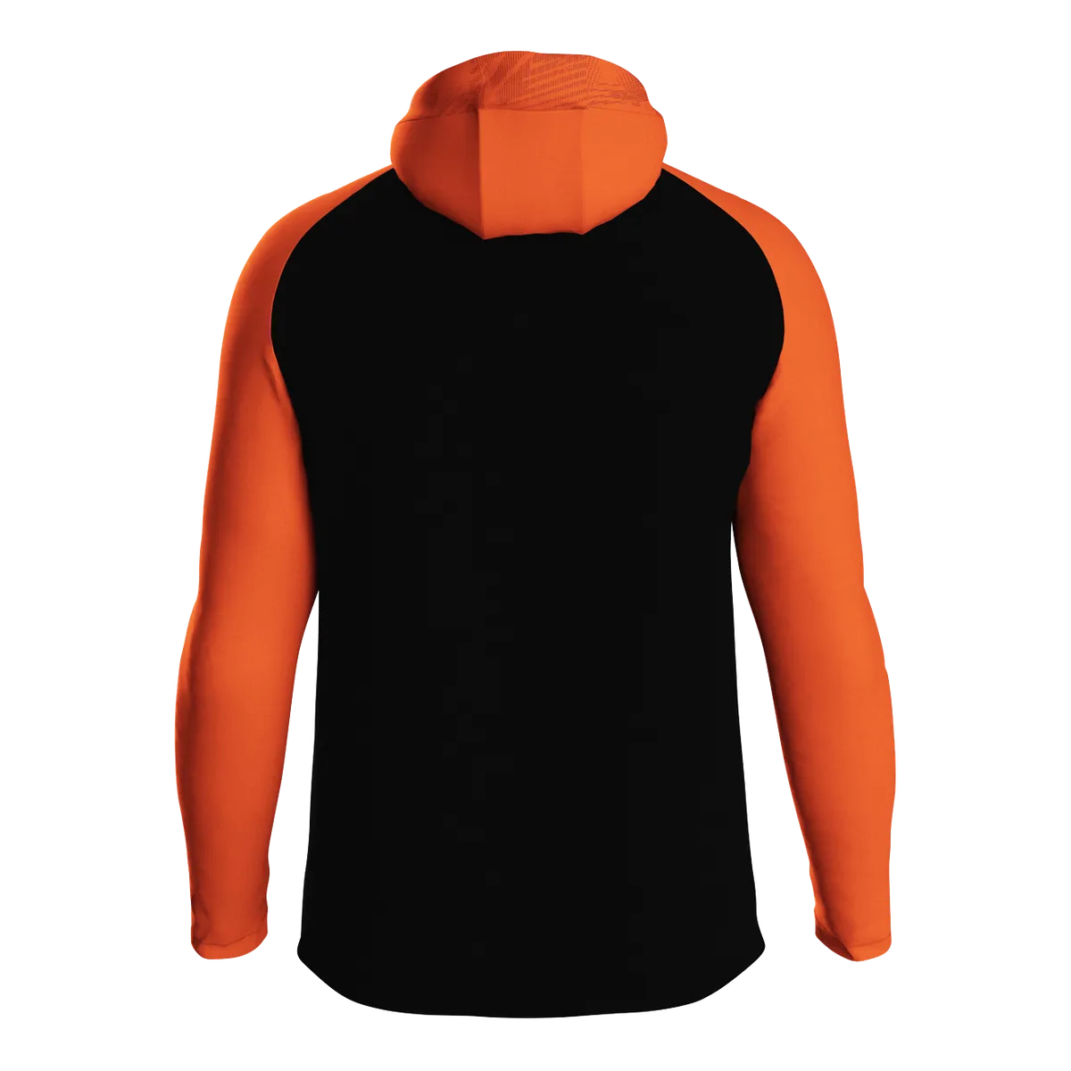 JAKO Kapuzenjacke Iconic Unisex schwarz/neonorange Rücken