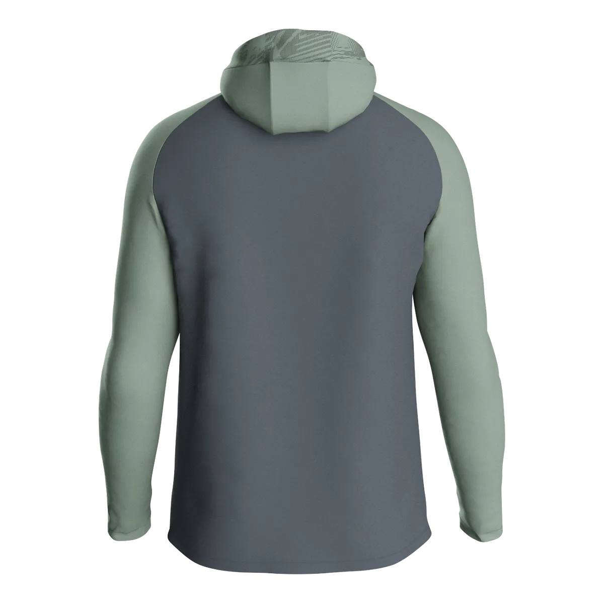JAKO Kapuzenjacke Iconic Unisex anthra light/mintgrün/soft grey Rücken