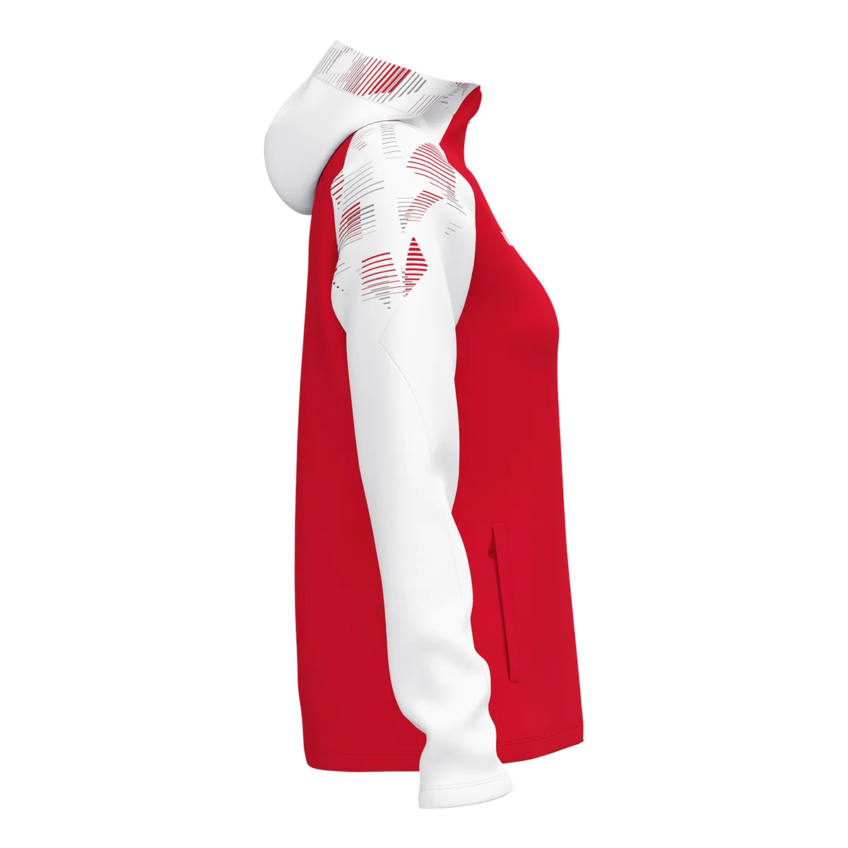 JAKO Kapuzenjacke Sonic Damen rot/weiß Seite