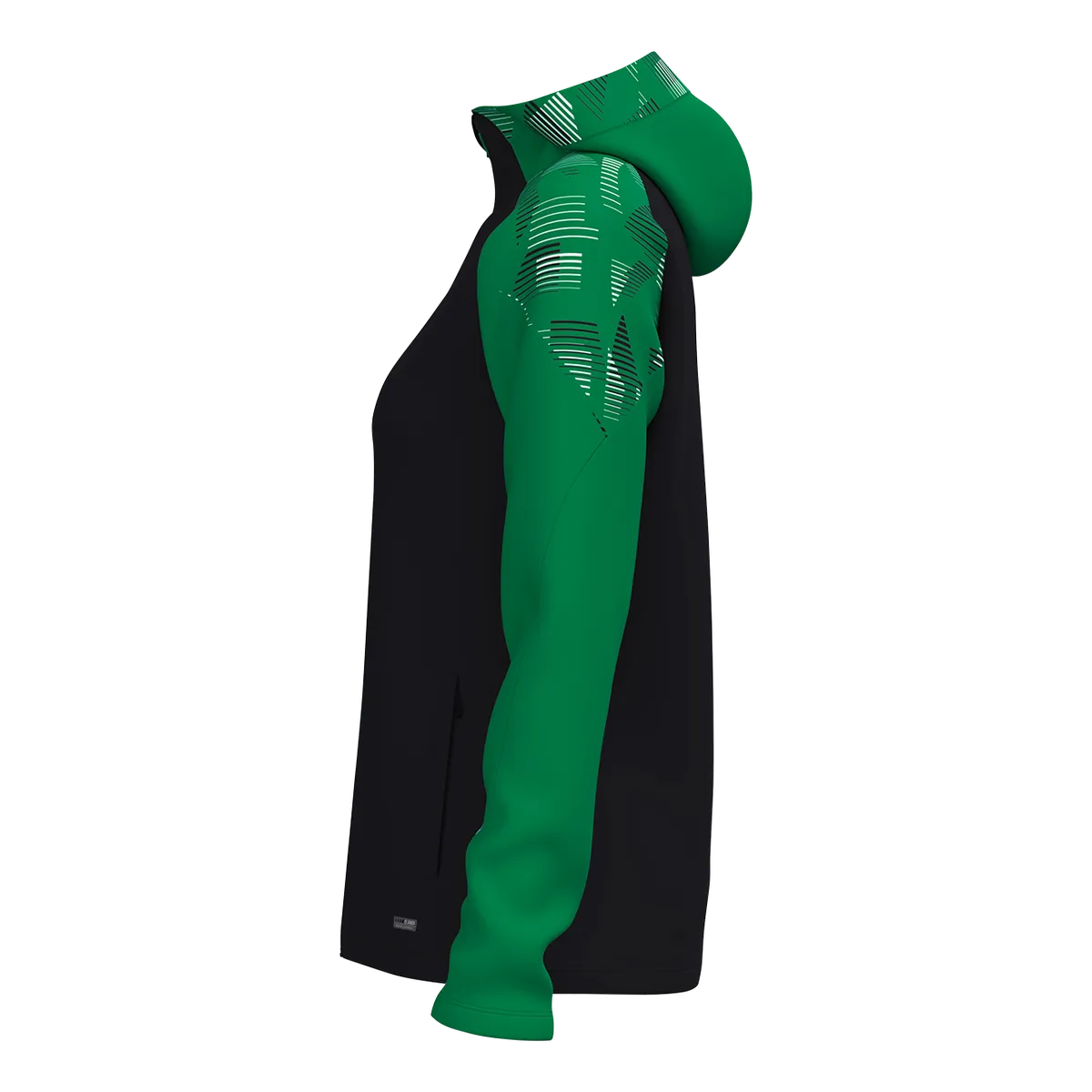 JAKO Kapuzenjacke Sonic Damen schwarz/grün Seite