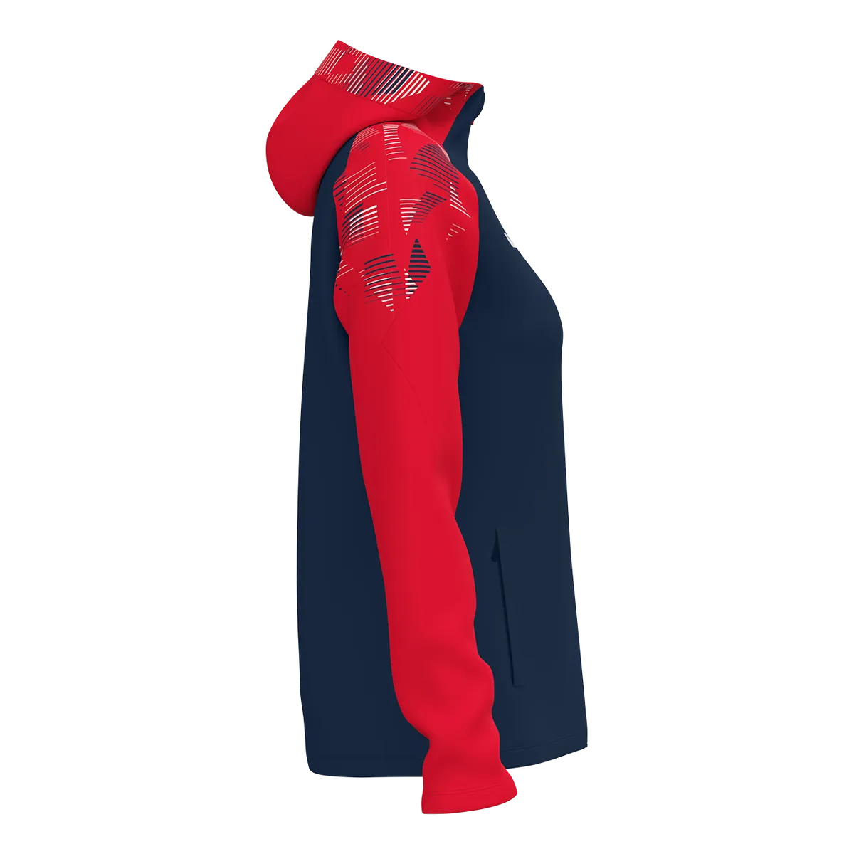 JAKO Kapuzenjacke Sonic Damen marine/rot Seite