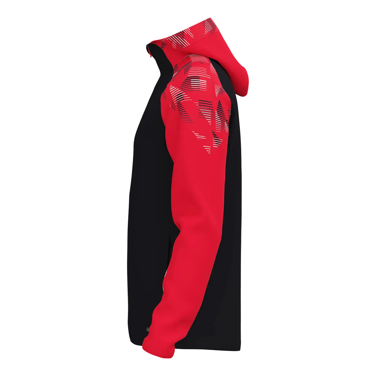 JAKO Kapuzenjacke Sonic Kinder schwarz/rot Seite