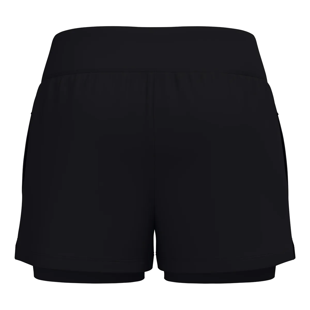 JAKO Short 2-in-1 One Damen schwarz Rücken #farbe_schwarz