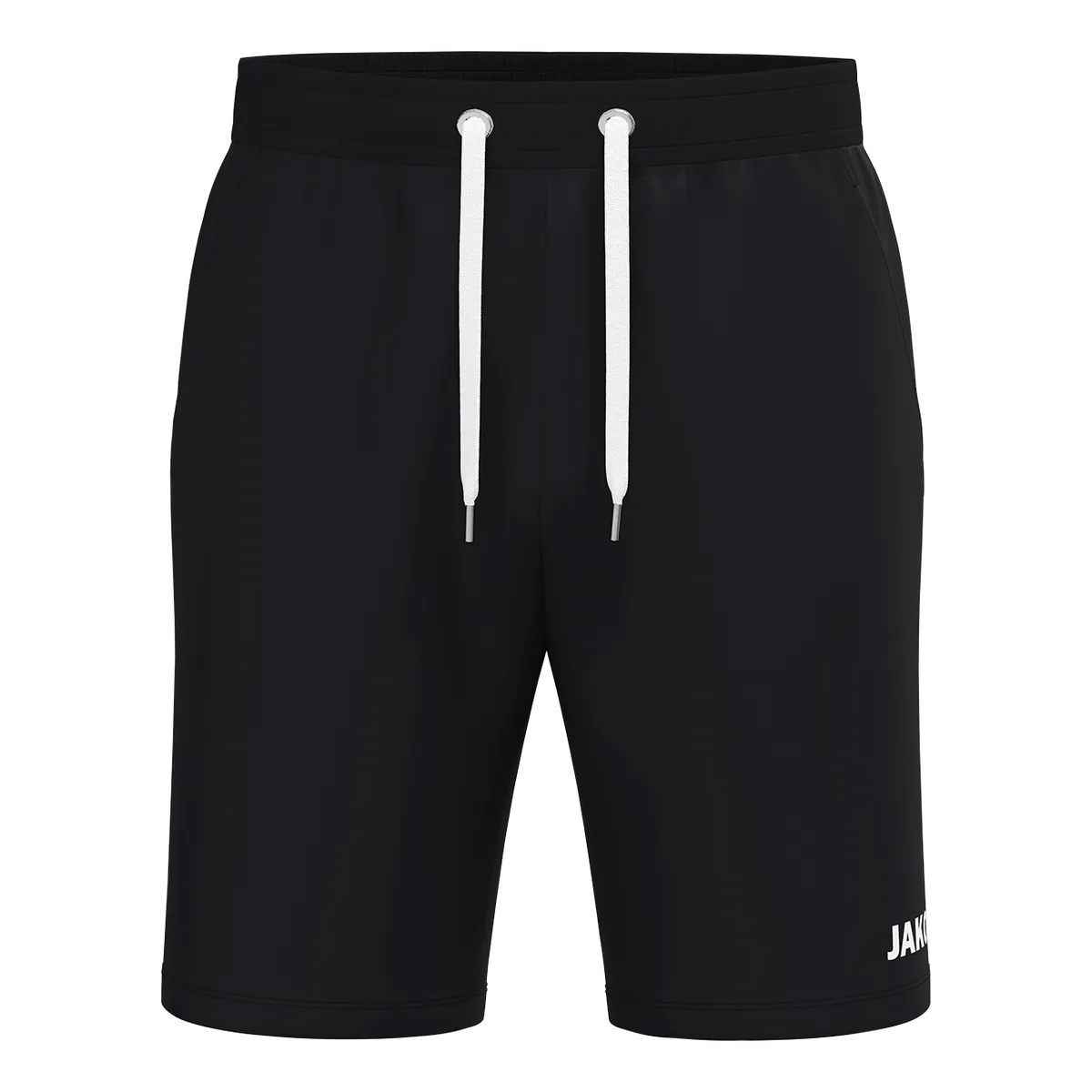 JAKO Short Jogging One Cotton Kinder schwarz Front #farbe_schwarz