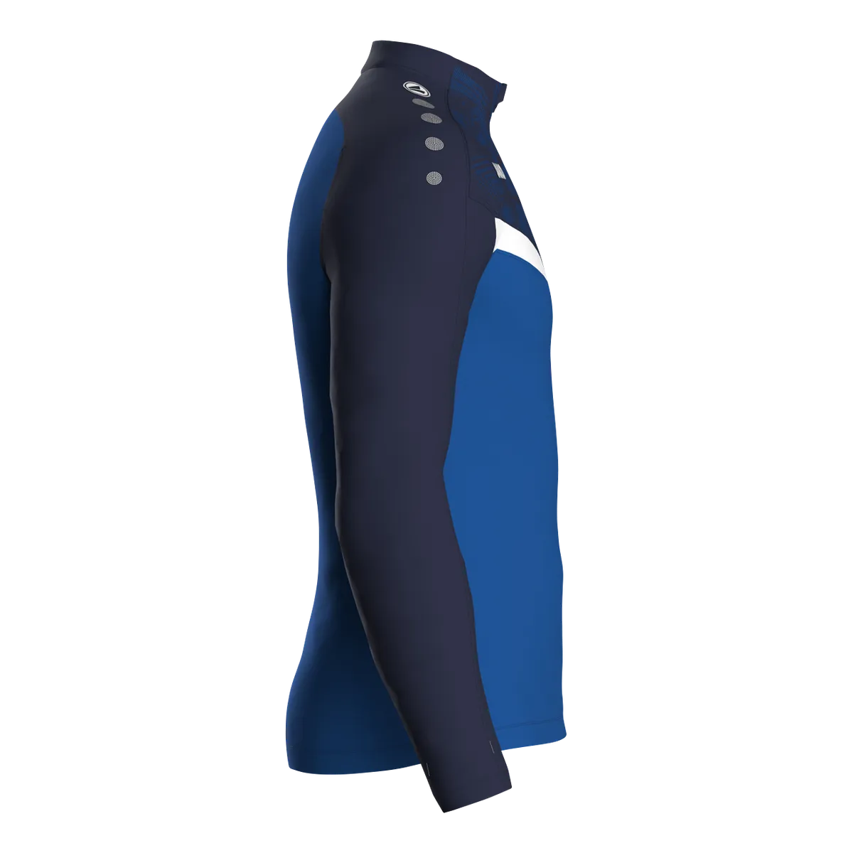 JAKO Aufwärmshirt Iconic Langarm Kinder royal/marine Seite