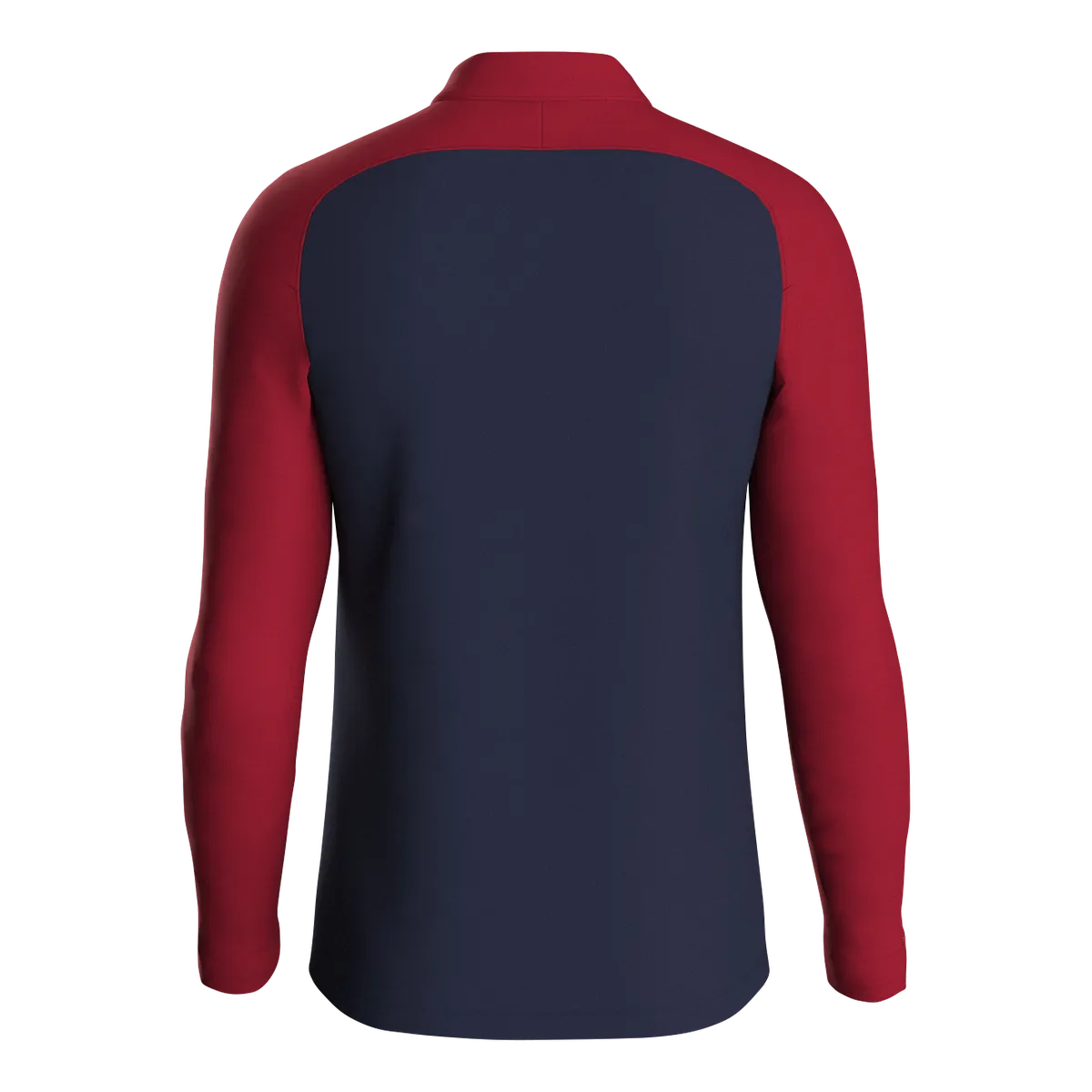 JAKO Aufwärmshirt Iconic Langarm Kinder marine/chili rot Rücken