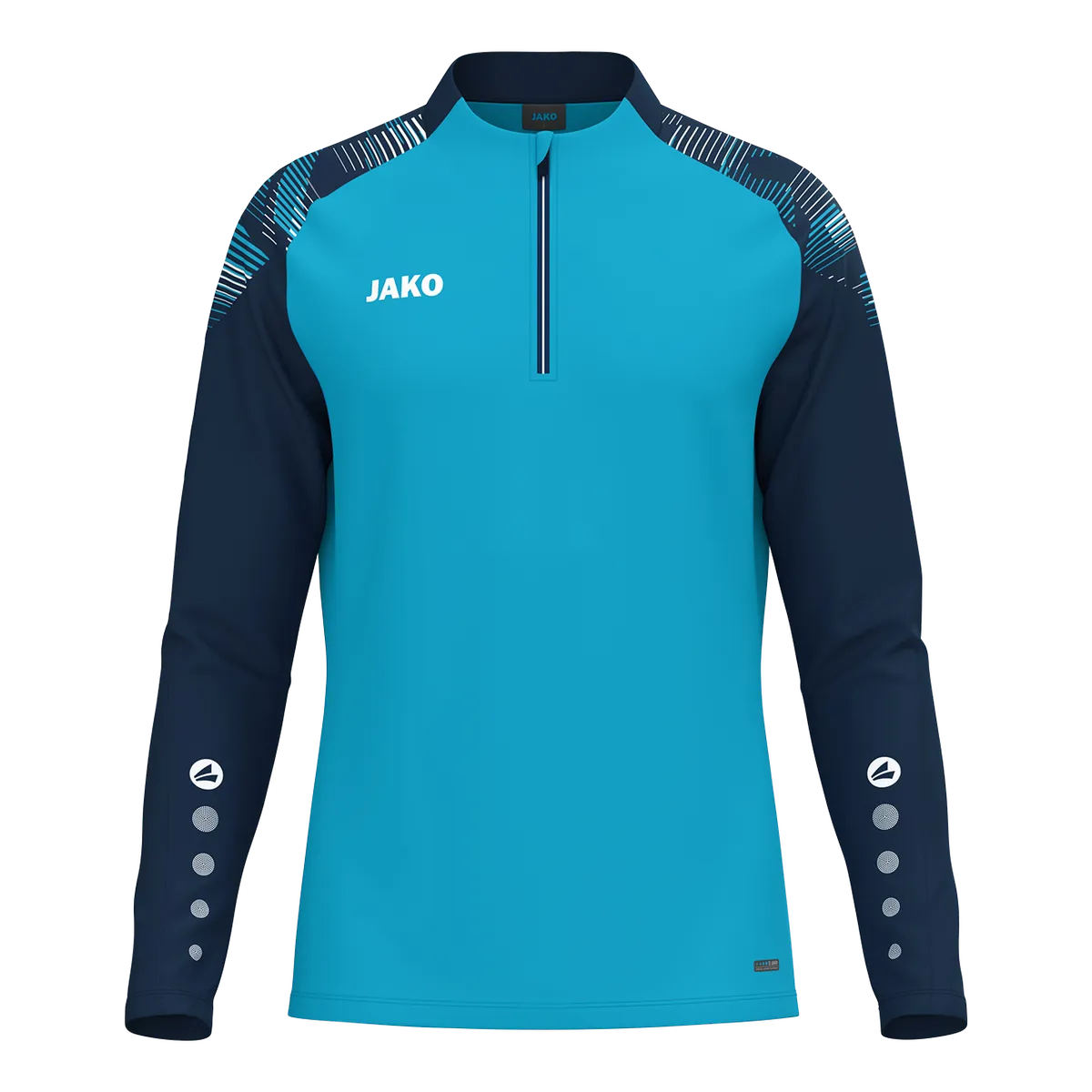 JAKO Aufwärmshirt Sonic Langarm Unisex aqua/marine Front