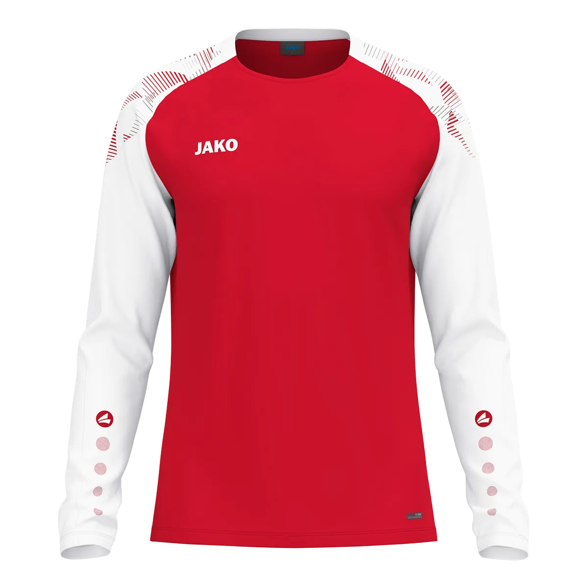 JAKO Longsleeve Sonic Unisex rot/weiß Front