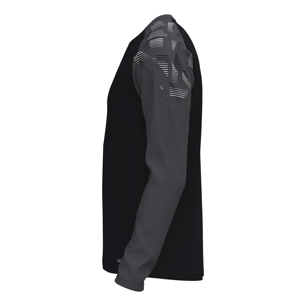 JAKO Longsleeve Sonic Unisex schwarz/anthrazit Seite