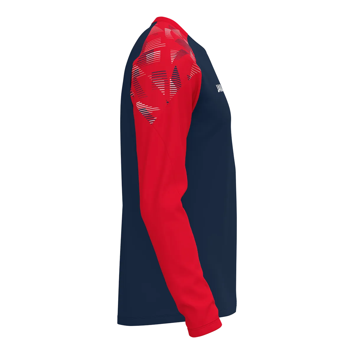 JAKO Longsleeve Sonic Kinder marine/rot Seite