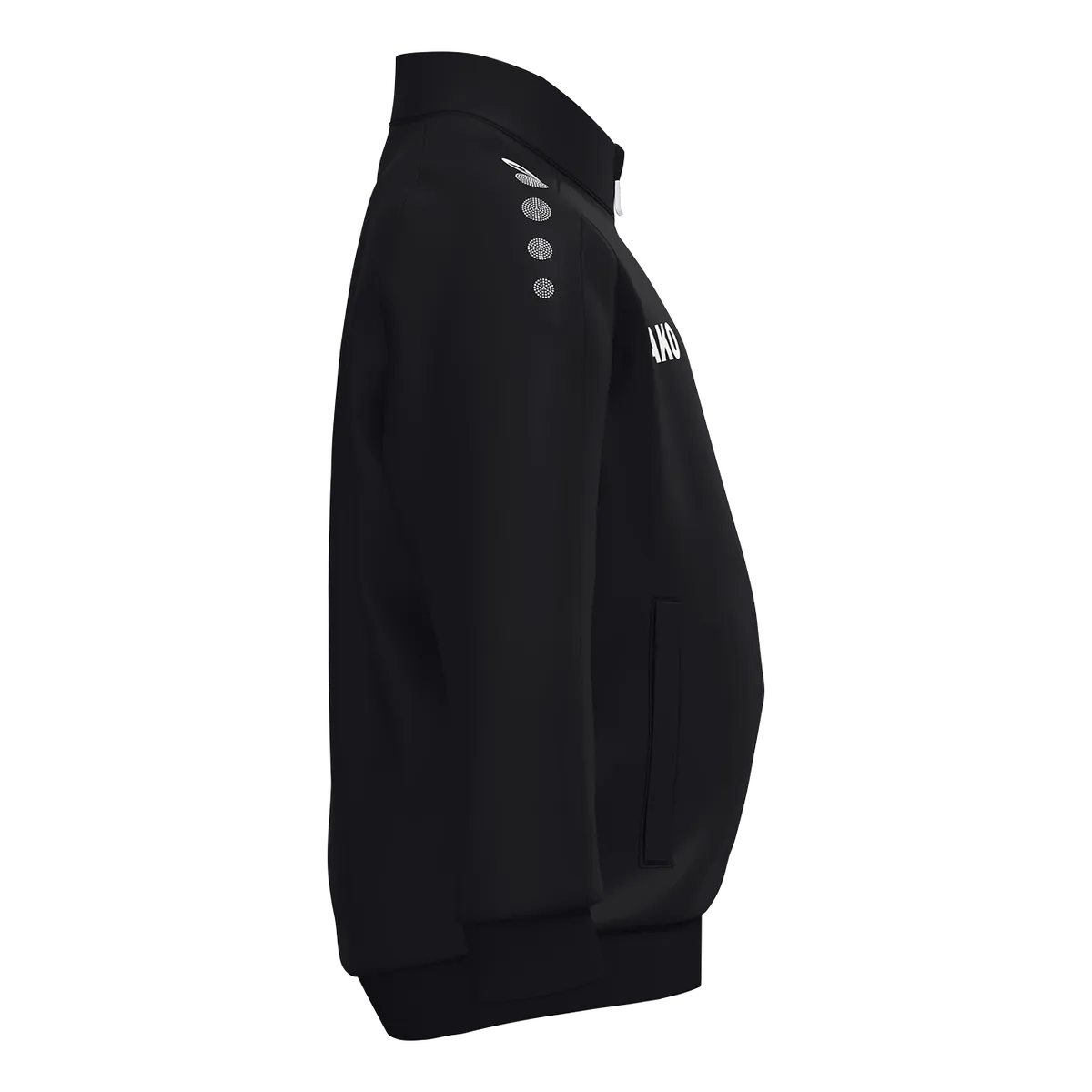 JAKO Polyesterjacke One Bambini Kinder schwarz Seite