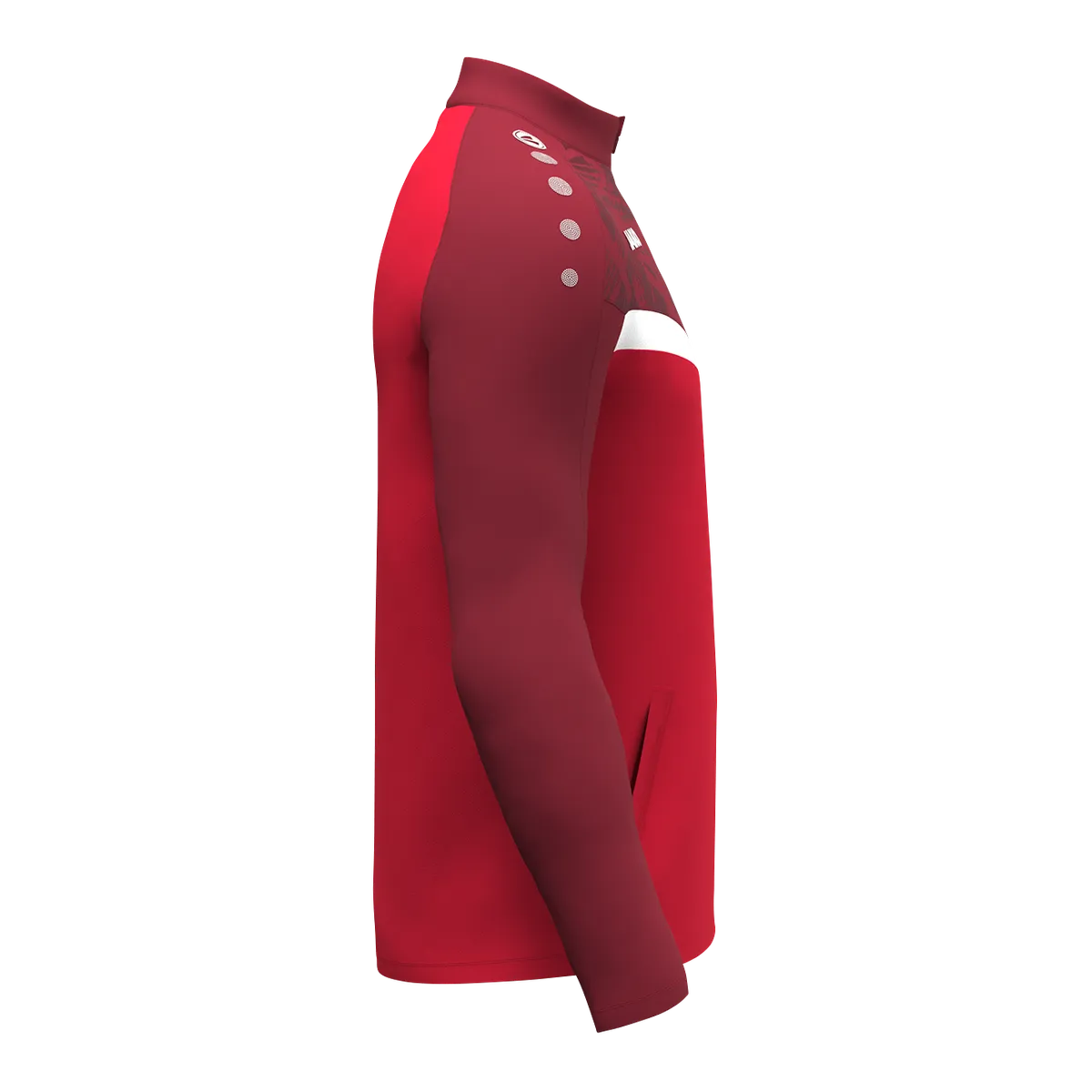 JAKO Polyesterjacke Iconic Unisex rot/weinrot Seite