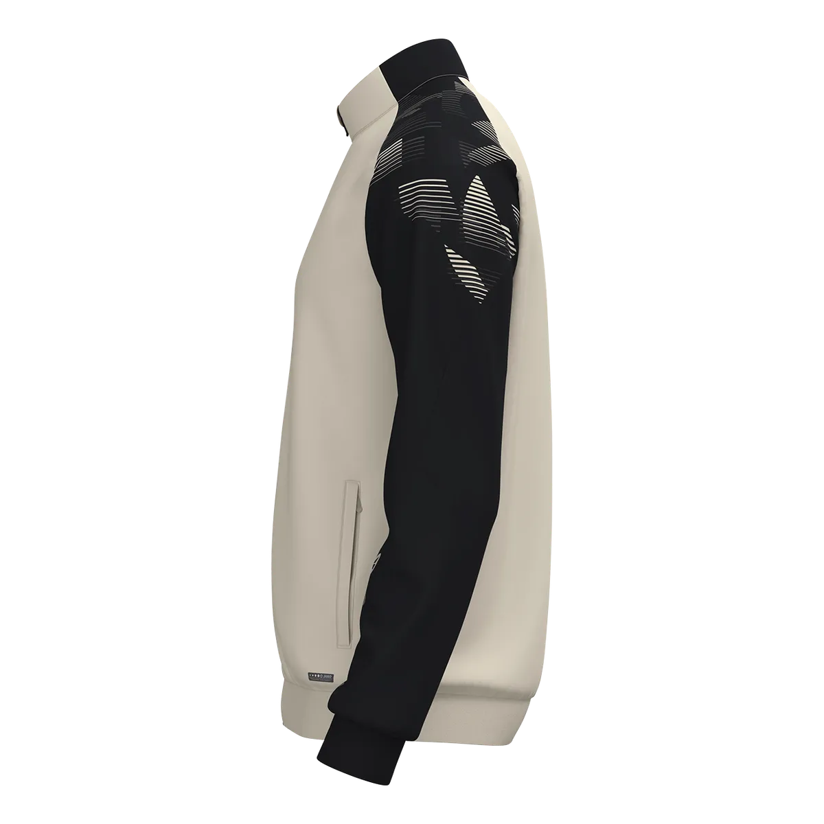 JAKO Polyesterjacke Sonic Unisex off white/schwarz Seite