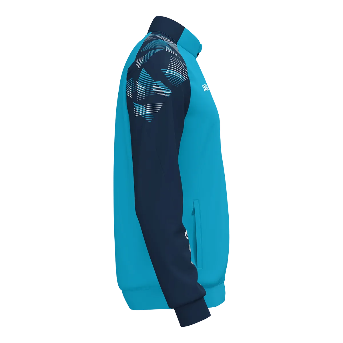 JAKO Polyesterjacke Sonic Kinder aqua/marine Seite