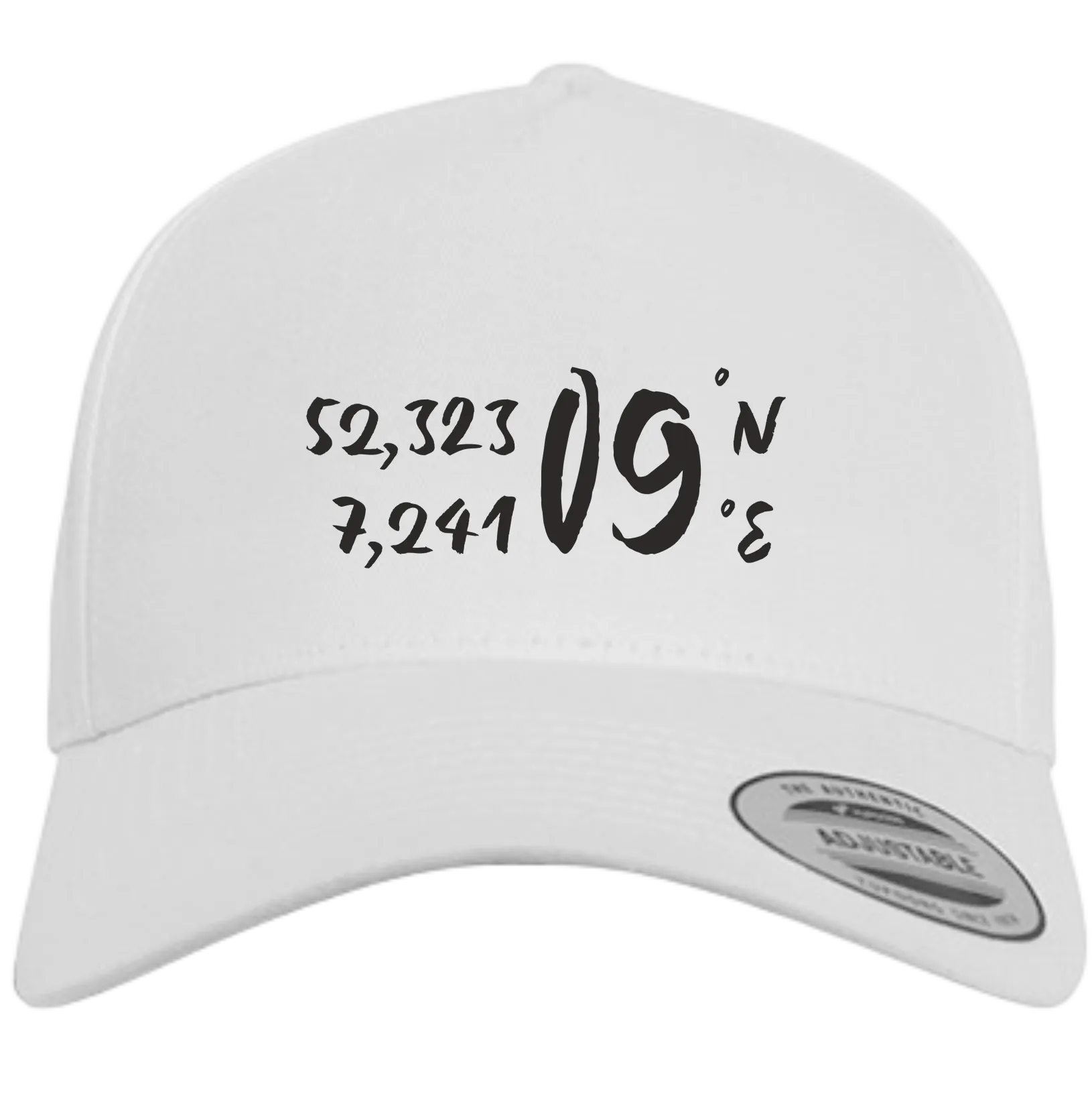 BIGTIME Flexfit Cap - FC09 - Koordinaten Rücken