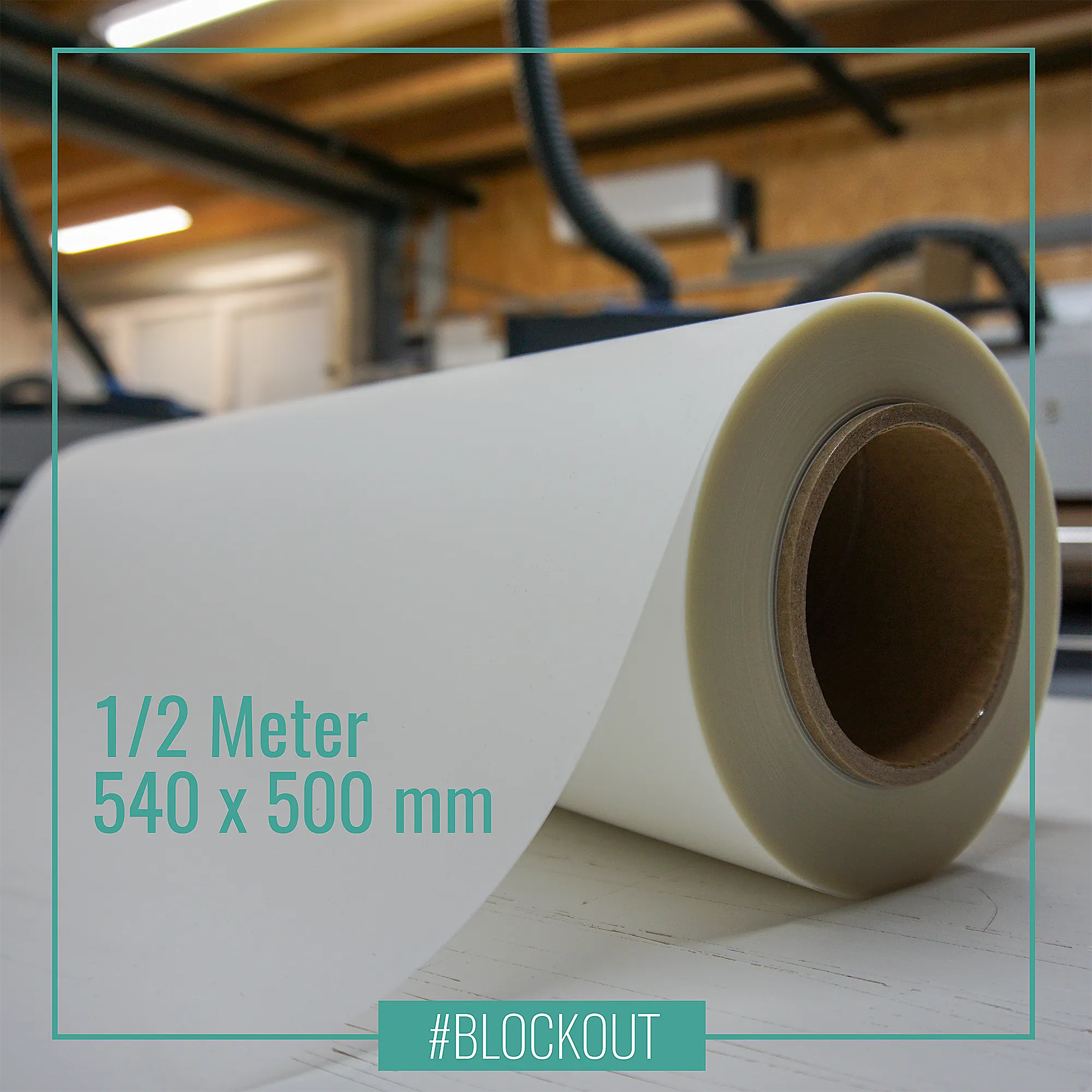 DTF Blockout Transfer halber Meter 540mm x 500mm
