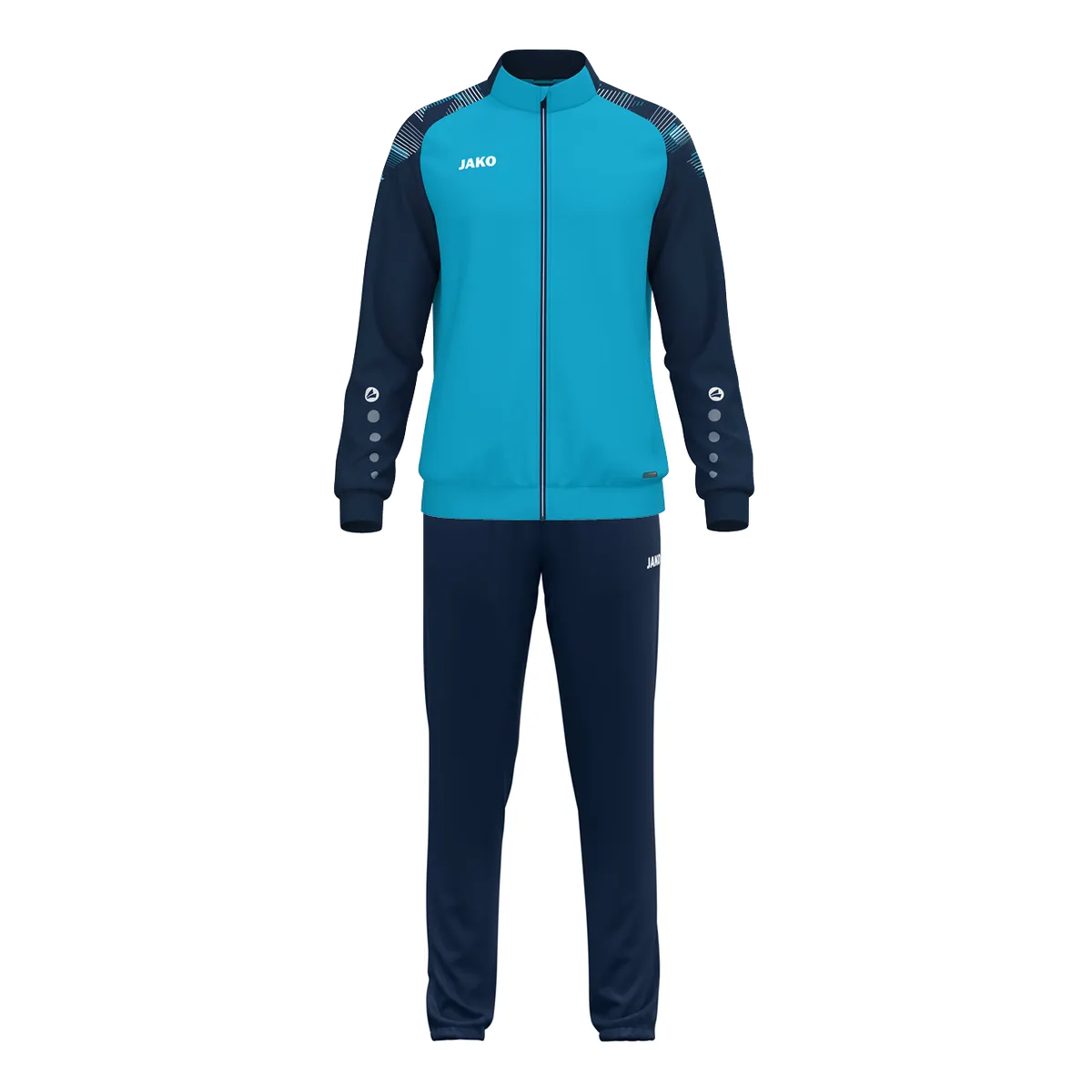 JAKO Trainingsanzug Sonic Kinder aqua/marine Front