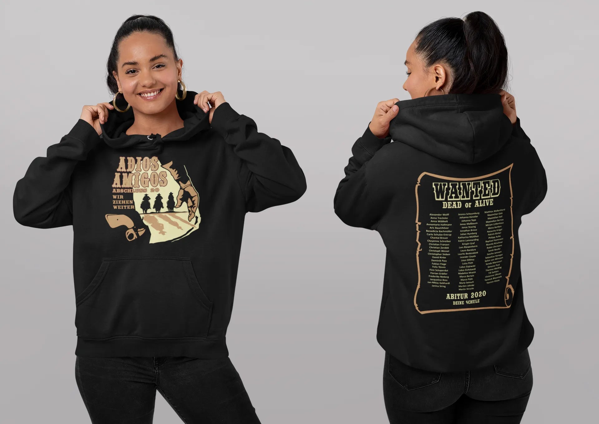 BIGTIME Abi/Abschluss Hoodie Adios Amigos