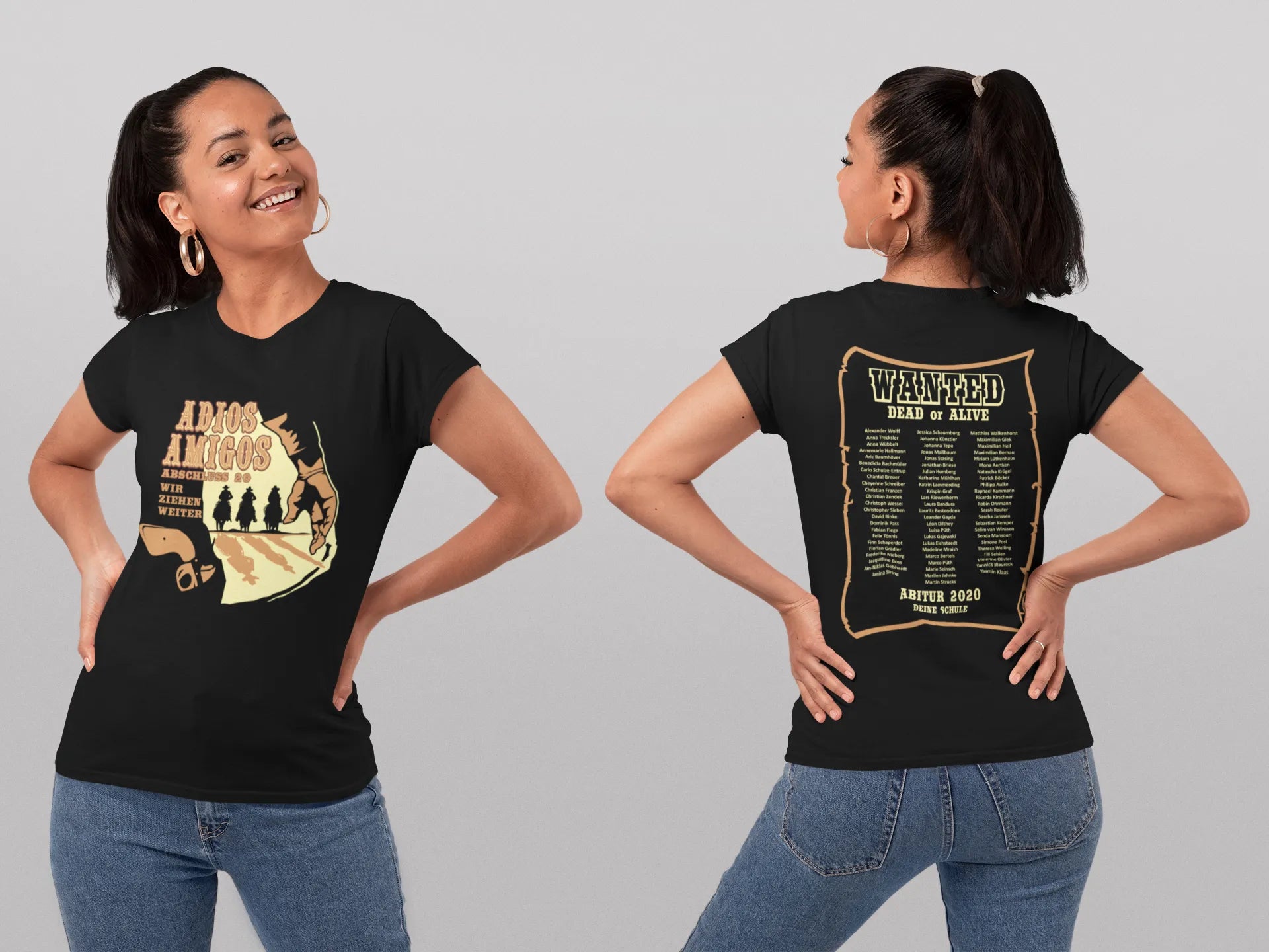 BIGTIME Abi/Abschluss T-Shirt Adios Amigos