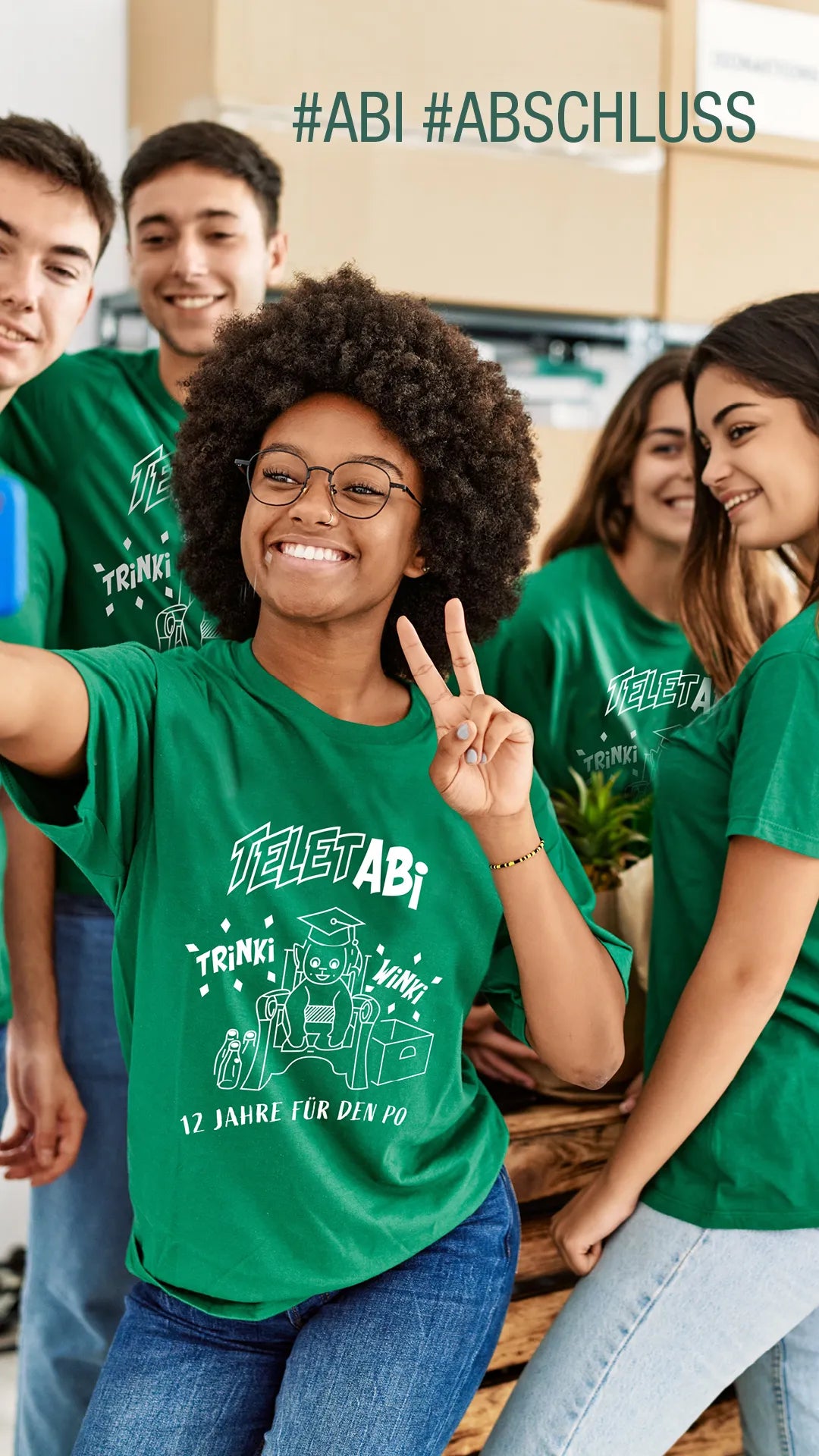 BIGTIME Abi/Abschluss T-Shirt TeletABI Rücken