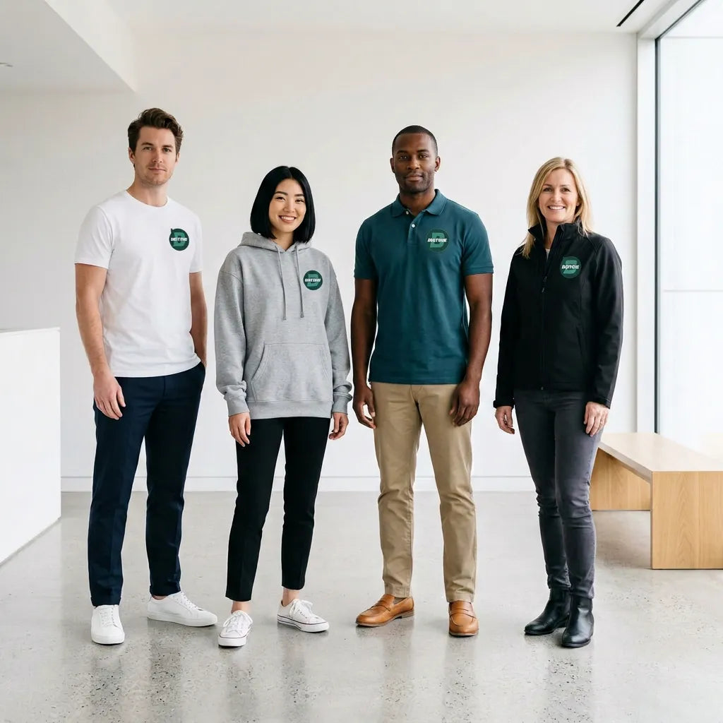 BIGTIME Textildruck einheitliches Team-Auftreten mit bedruckter Kleidung