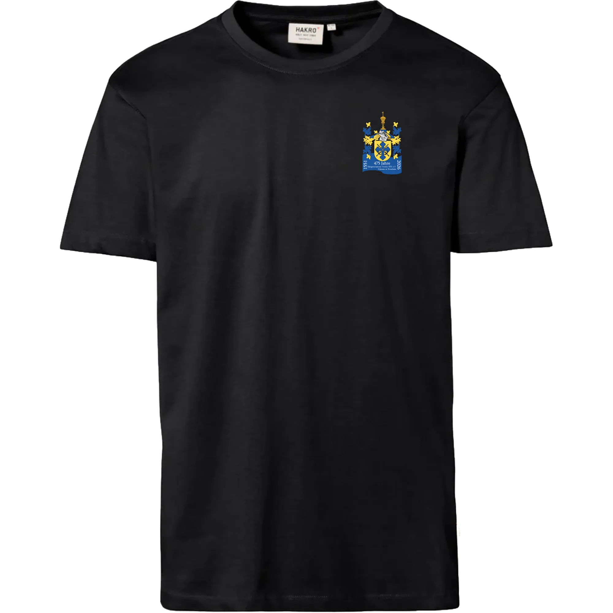 BIGTIME Bürgerschützen | T-Shirt Jubiäums Wappen schwarz Damen Front