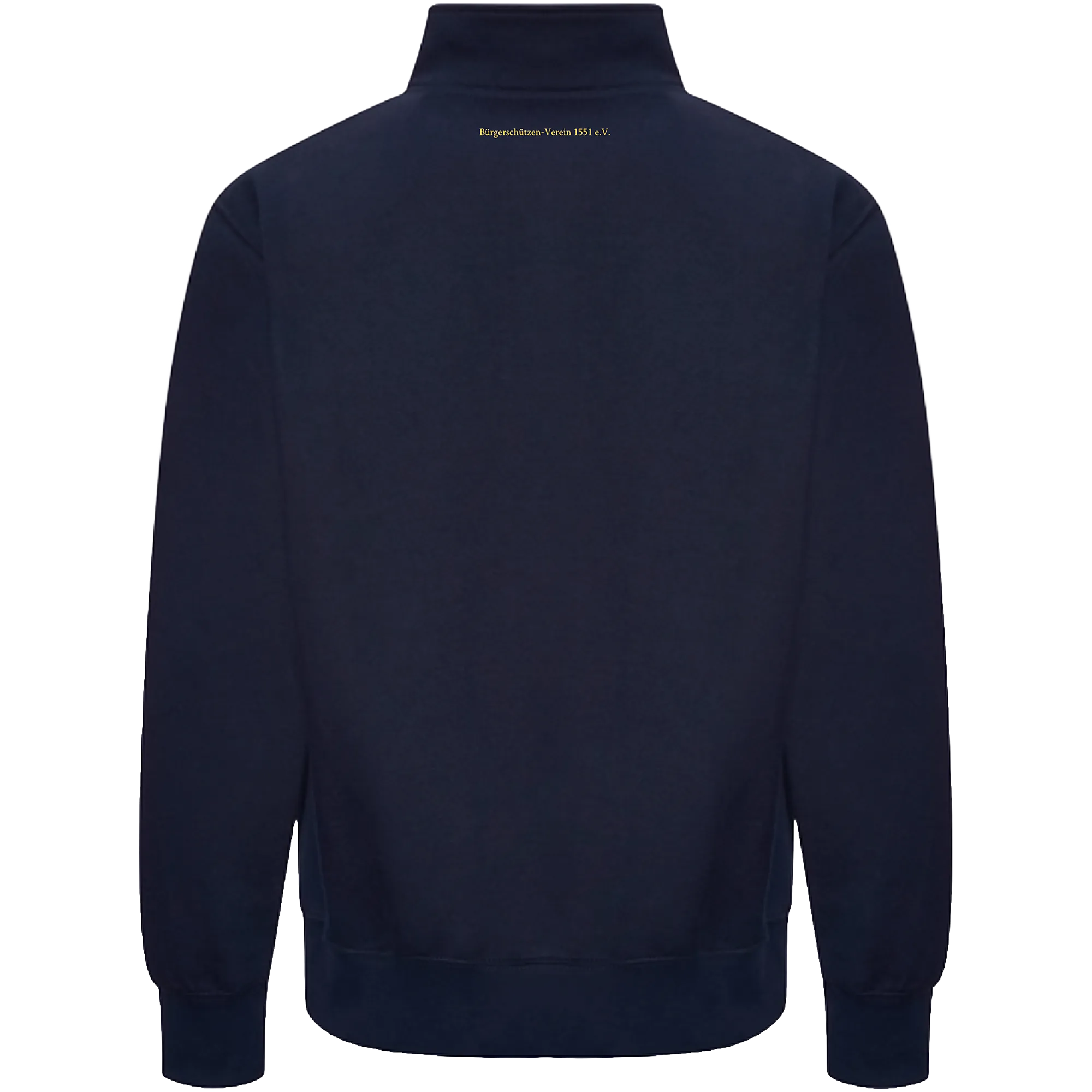 BIGTIME Bürgerschützen | Zip Sweat Jacke 1551 navy Unisex Rücken