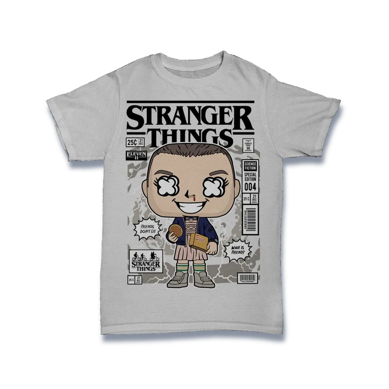 BIGTIME Comic Style Eleven With Eggos Stranger Things T-Shirt Unisex default Front