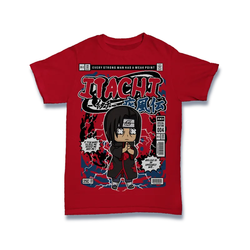 BIGTIME Comic Style Itachi Uchiha T-Shirt Unisex default Front