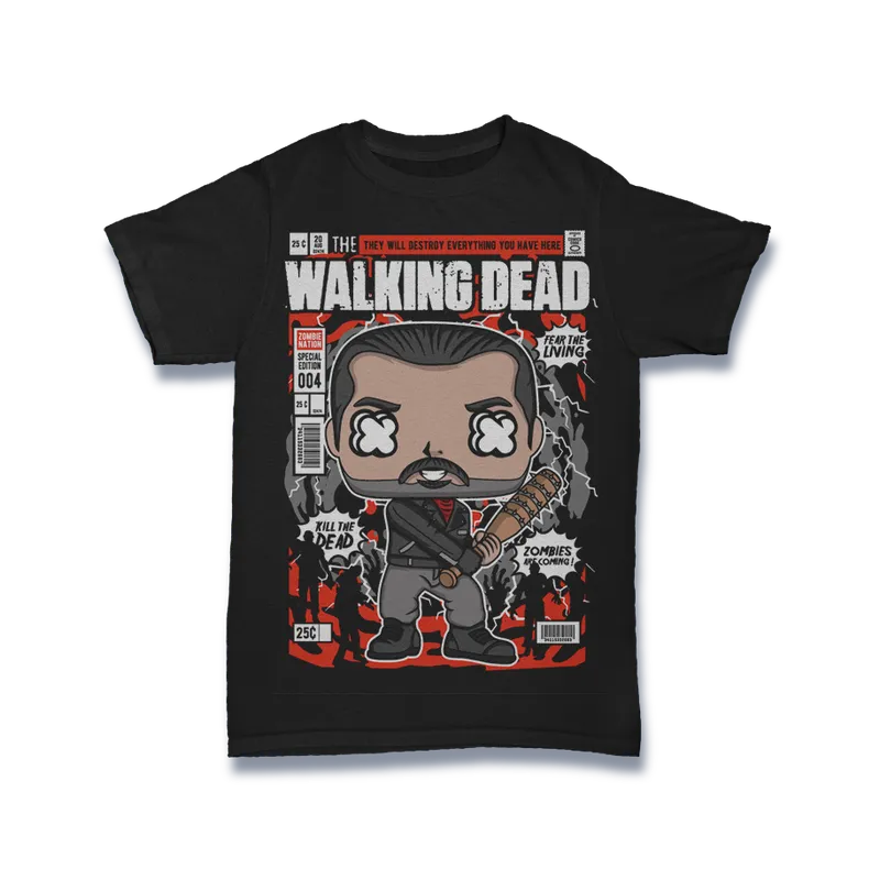 BIGTIME Comic Style Negan Walking Dead T-Shirt Unisex default Front #farbe_default