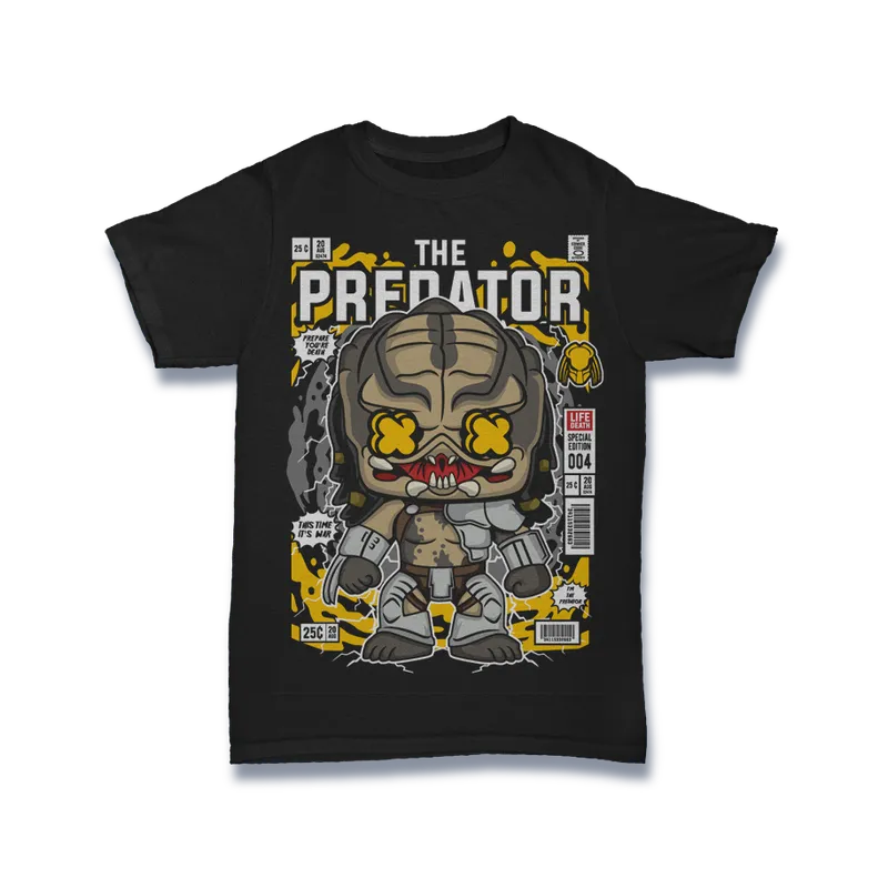 BIGTIME Comic Style Predator T-Shirt Unisex default Front #farbe_default