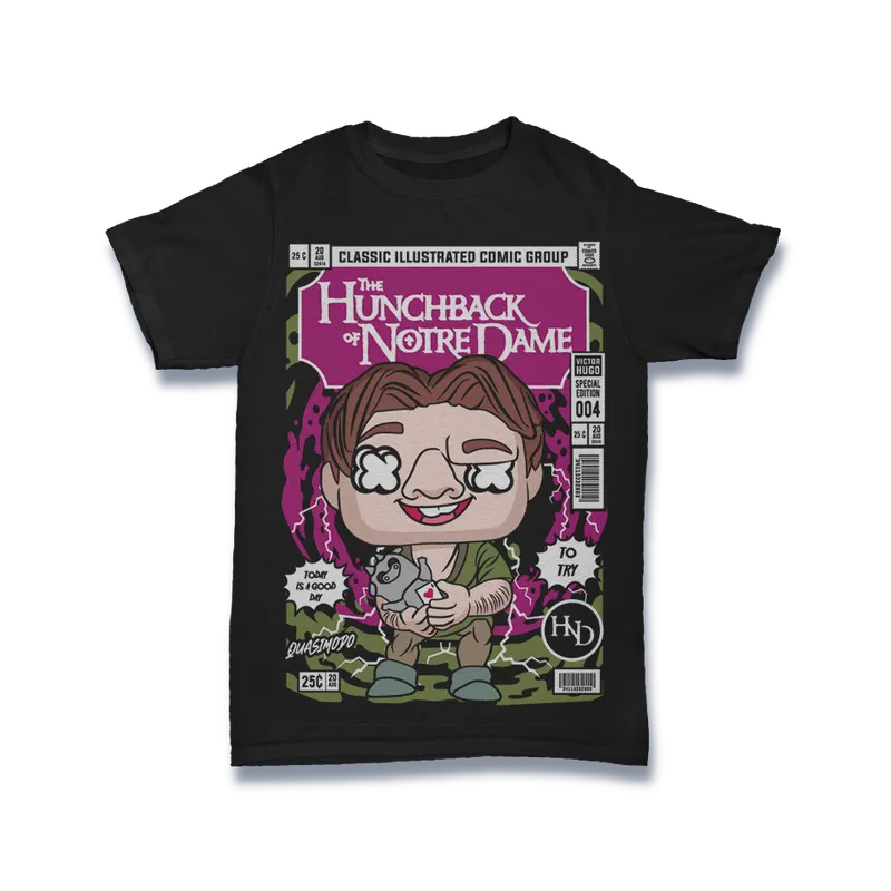 BIGTIME Comic Style Quasimodo Hunchback Of Notredame T-Shirt Unisex default Front #farbe_default