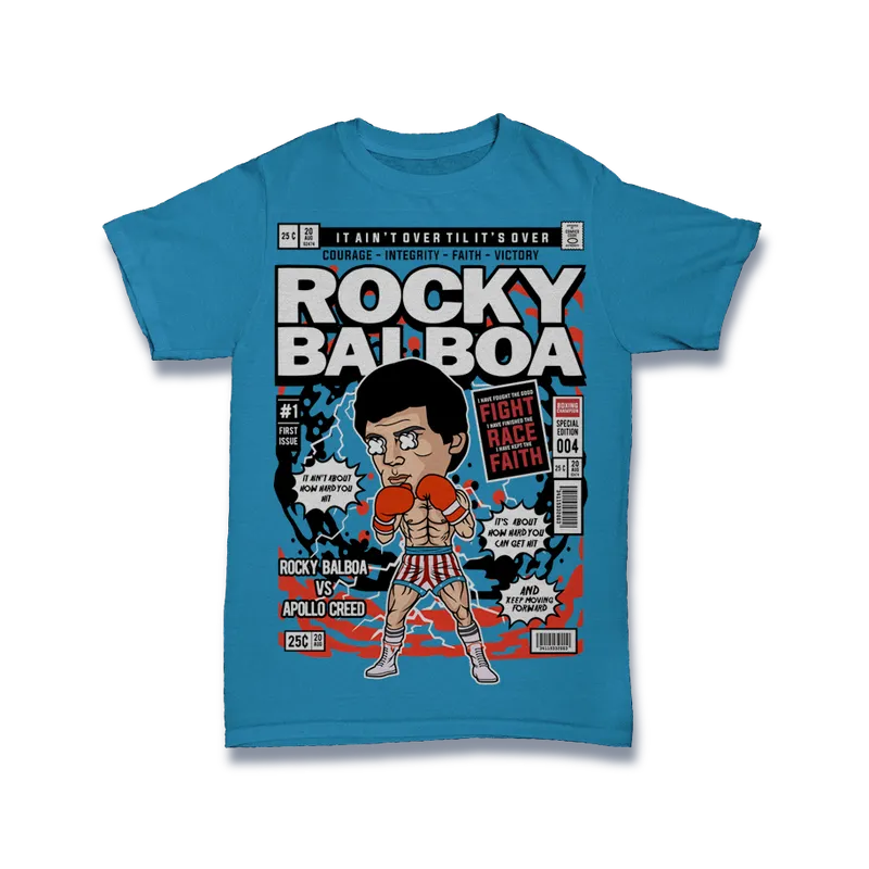 BIGTIME Comic Style Rocky Balboa T-Shirt Unisex default Front #farbe_default