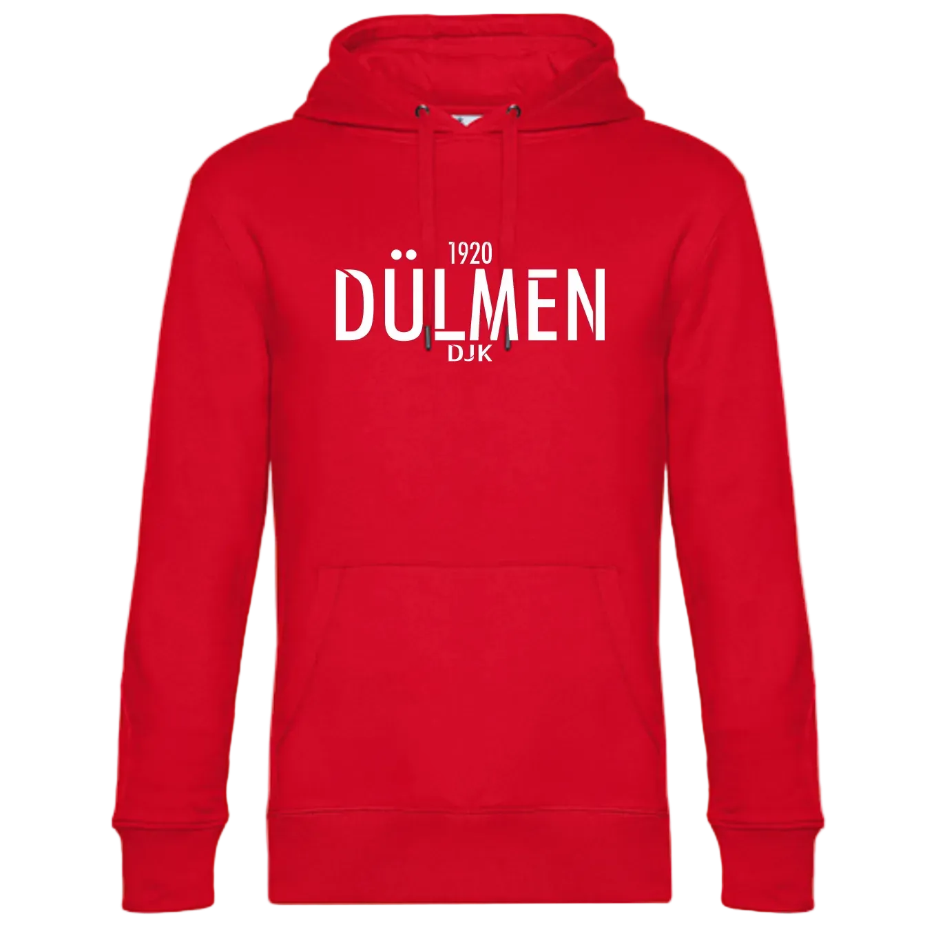 BIGTIME DJK SF Dülmen | Fan Hoodie rot Front #farbe_rot