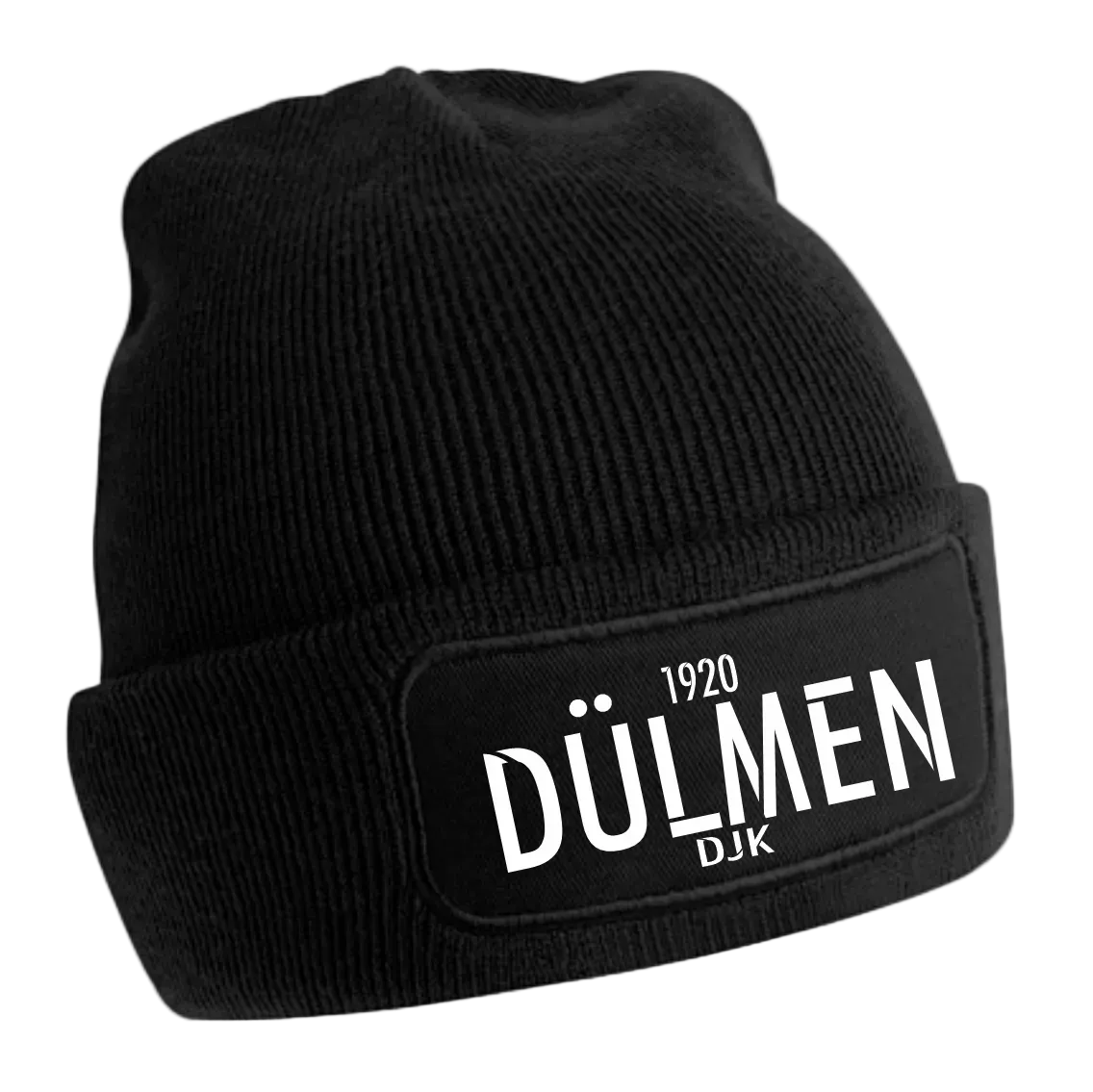 BIGTIME DJK SF Dülmen | Beanie Schriftzug schwarz Front #farbe_schwarz