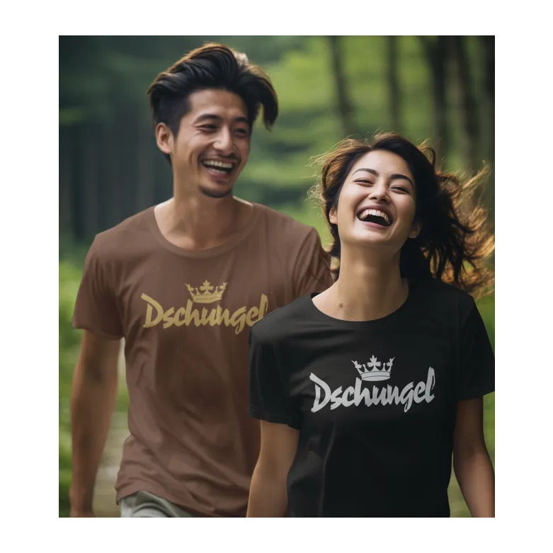 BIGTIME Dschungel Camp Dschungel König*in T-Shirt Herren braun Front #farbe_braun