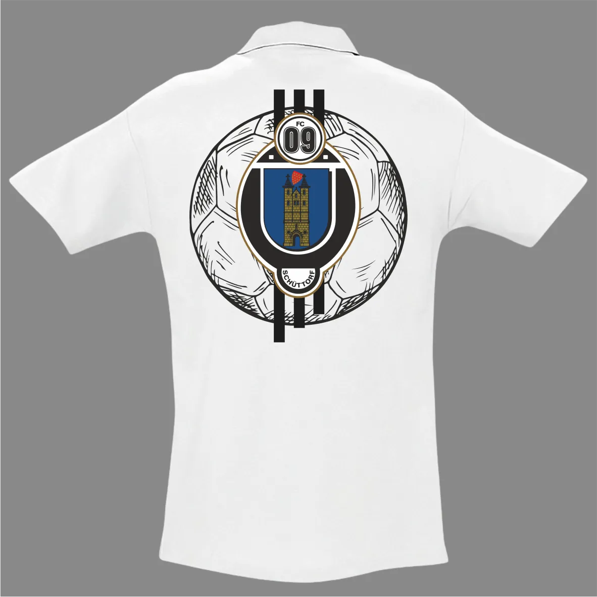 BIGTIME Poloshirt - FC09 Logo-Fußball - Herren Front