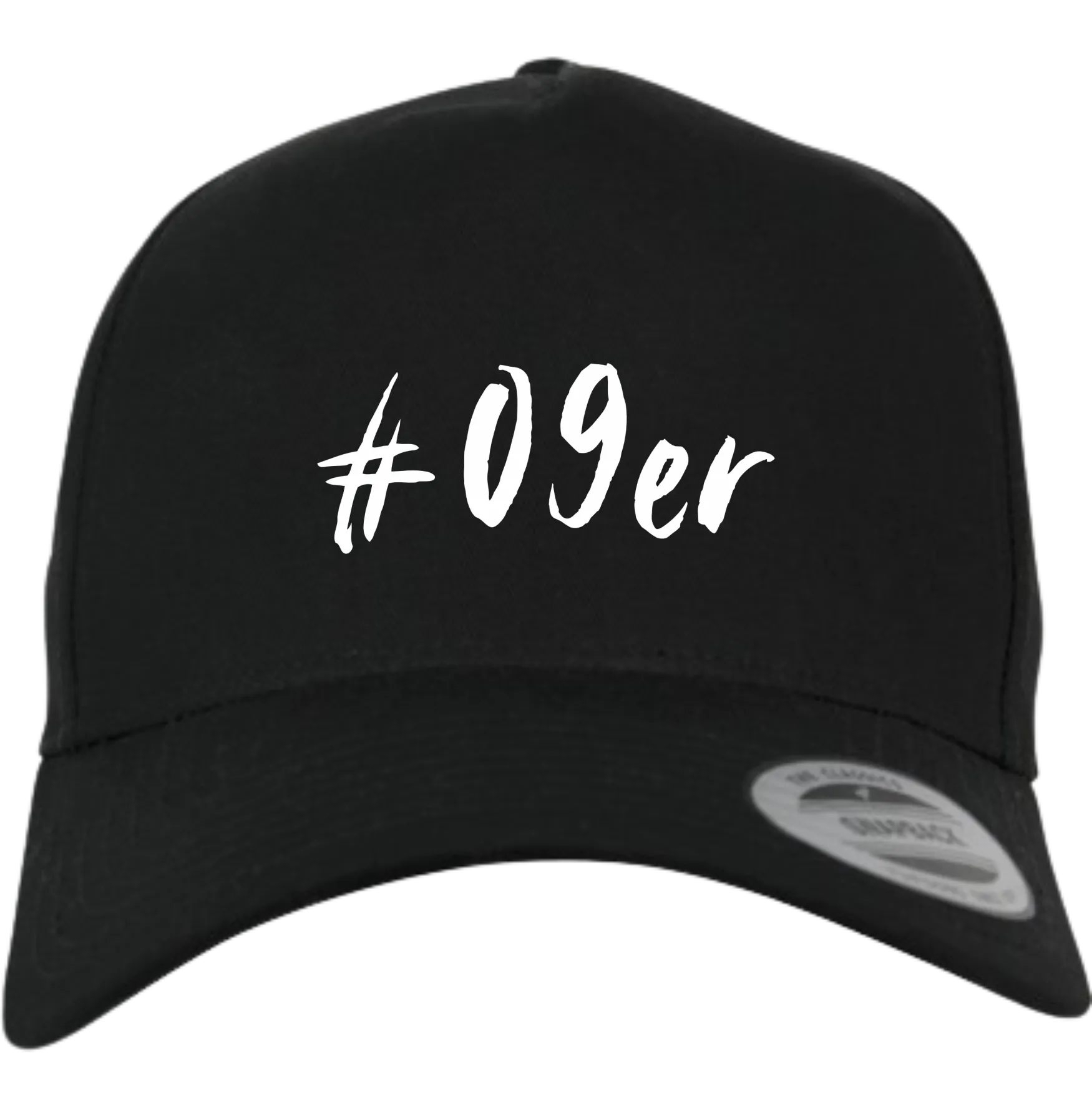 BIGTIME Flexfit Cap - FC09 - #09er schwarz Front #farbe_schwarz