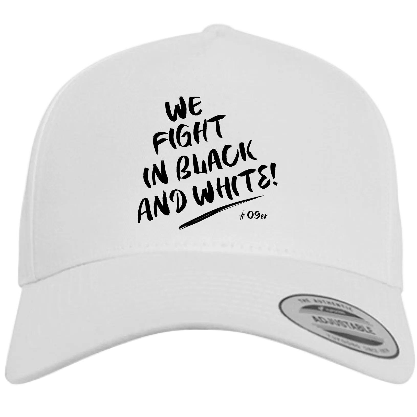 BIGTIME Flexfit Cap - FC09 - Fight weiss Front #farbe_weiss