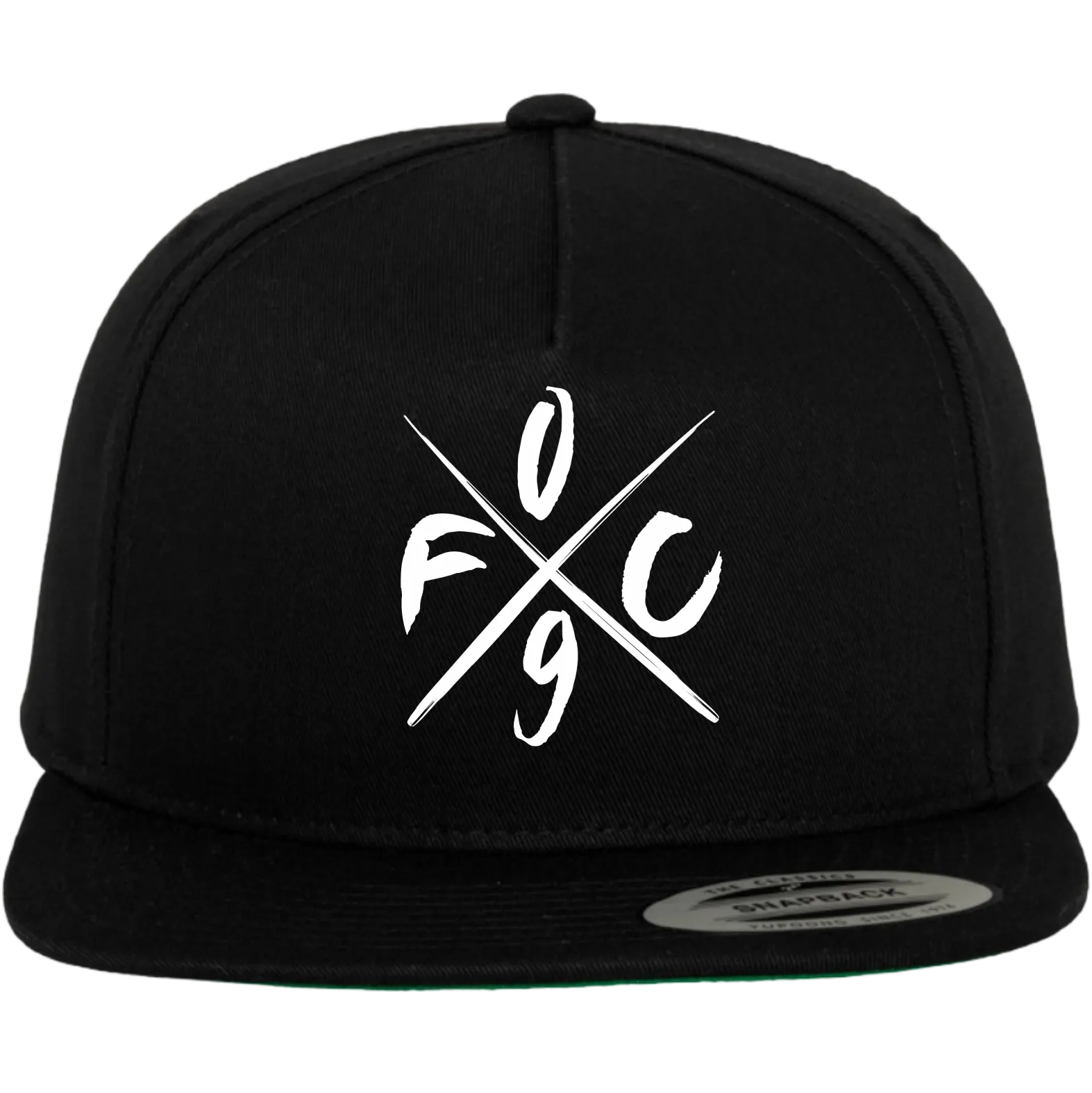 BIGTIME Flexfit Cap - FC09 - Kreuz schwarz Front #farbe_schwarz