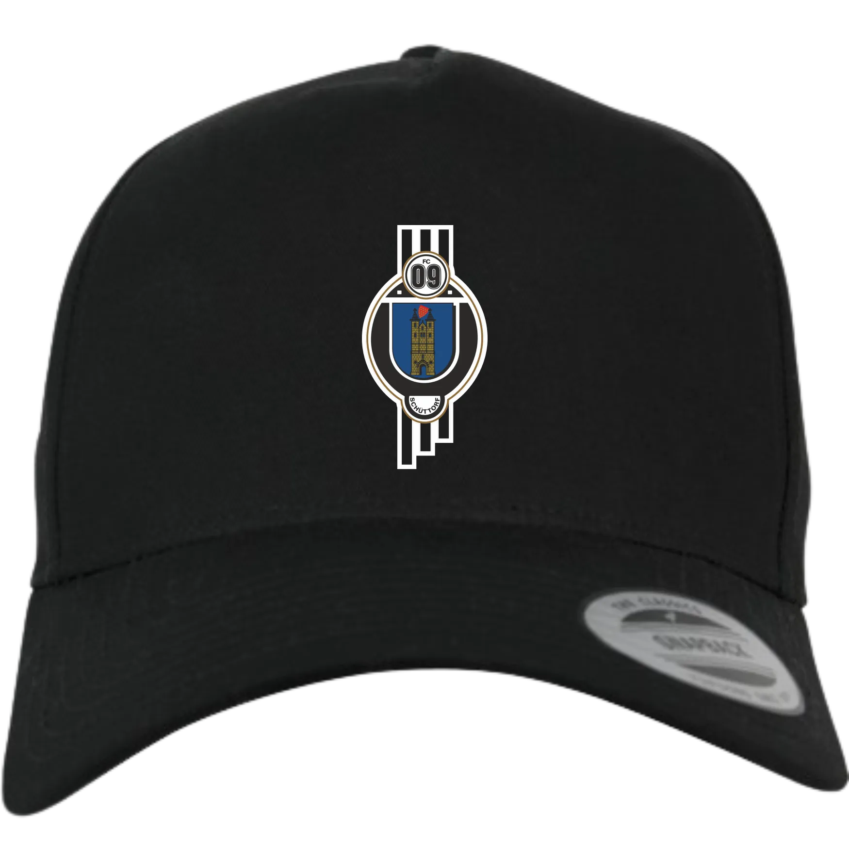 BIGTIME Flexfit Cap - FC09 - Wappen schwarz Front #farbe_schwarz