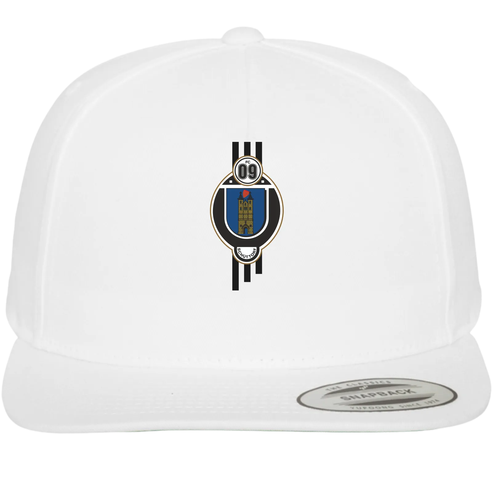 BIGTIME Flexfit Cap - FC09 - Wappen weiss Front #farbe_weiss