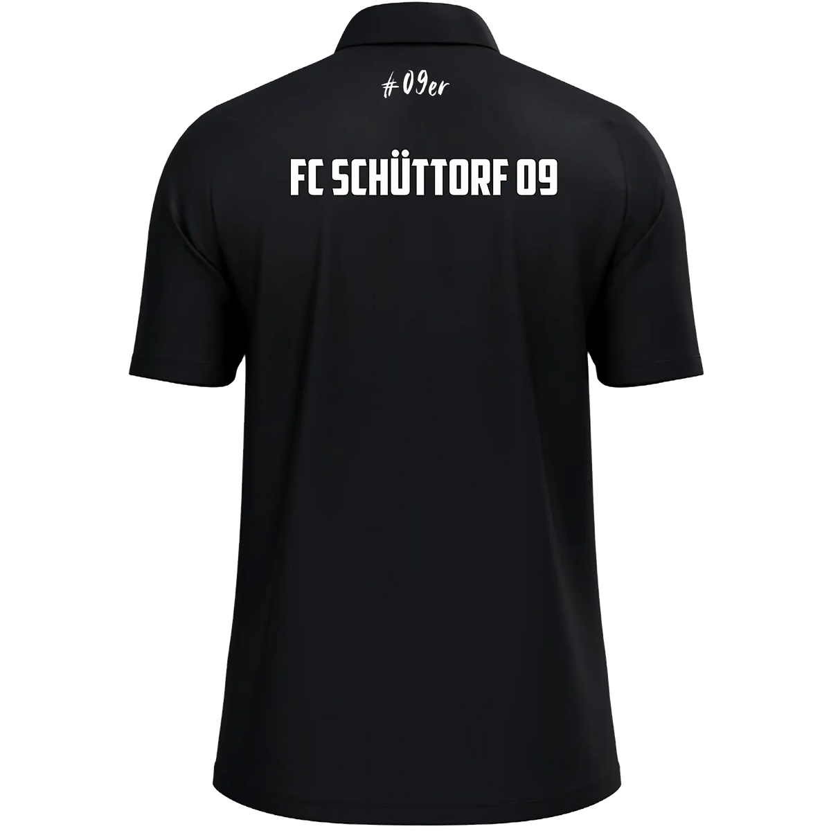 JAKO FC Schüttorf 09 | Polo One Cotton Unisex schwarz Rücken #farbe_schwarz