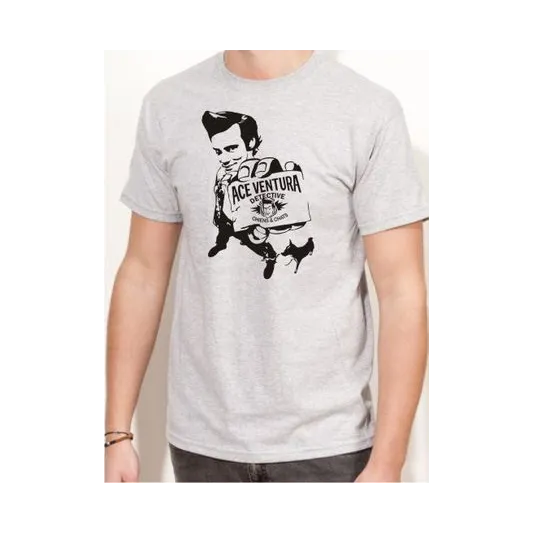 BIGTIME Filme & Serien Ace Ventura T-Shirt Unisex weiss Front