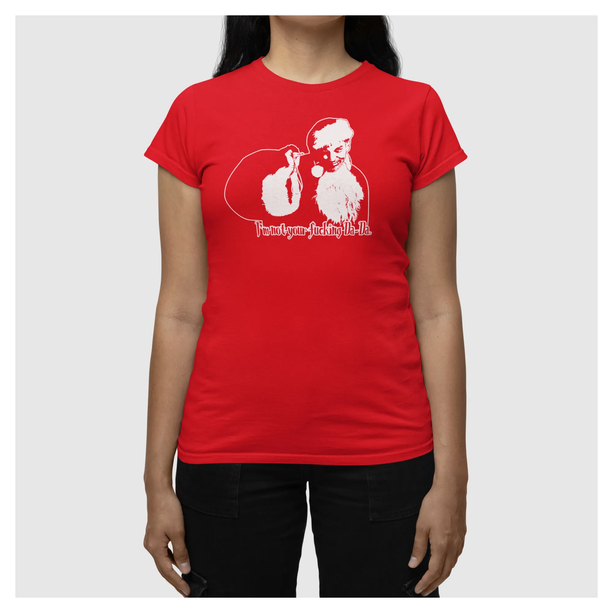 BIGTIME Filme & Serien Bad Santa rot T-Shirt Damen rot Front