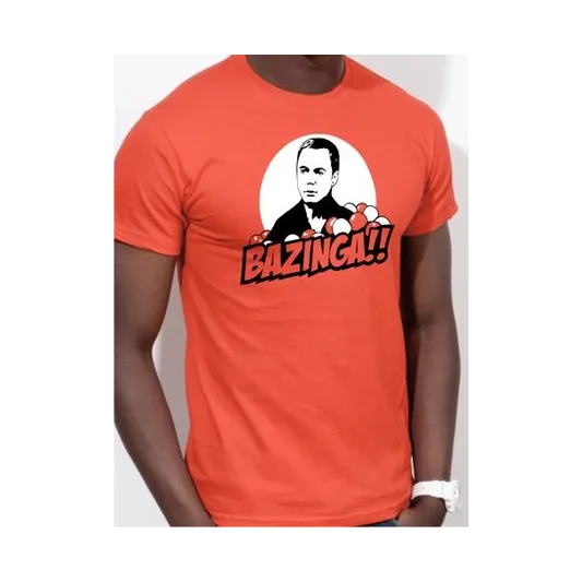 BIGTIME Filme & Serien Bazinga Sheldon Copper Nerd Shirt türkis T-Shirt Herren default Front